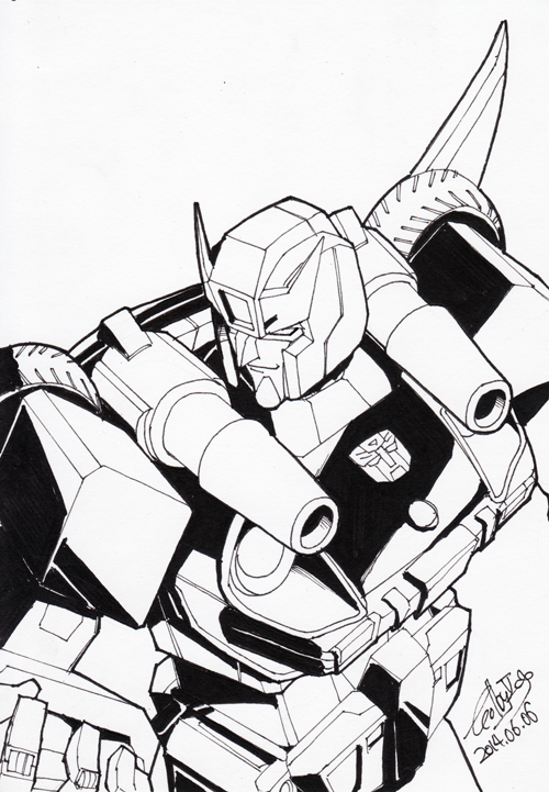 golby2:1 day, 1 sketch.Request weeeeeeekJune 2, 2014 - HM ChromedomeJune 3, 2014 - G1 SideswipeJune 