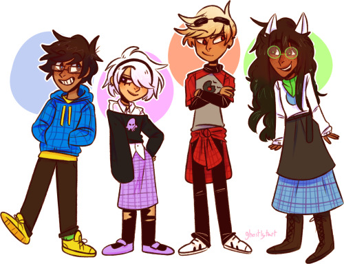 ghostly-tart:  beta kids ! i like how they came out <3