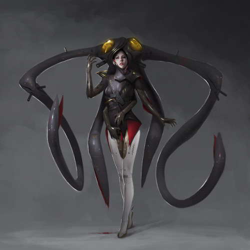 ravenkult:Lady eel by Dunhuang Chen www.artstation.com/artwork/Z6AnZ