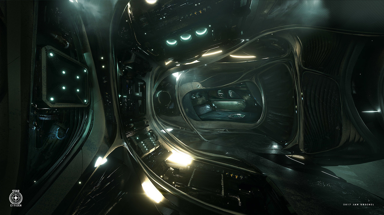 cyberclays:   Star Citizen:   Banu Defender Interiors -    Jan Urschel More work