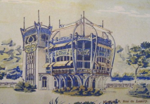 booksnbuildings:“Le pavillon bleu” was an ephemeral luxury restaurant designed by René Dulong and Gu