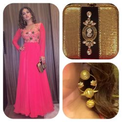 Dress By @Aneehka  Earrings @House_Of_Devasya  @Viralmantra And My Clutch - @Garemaofficial