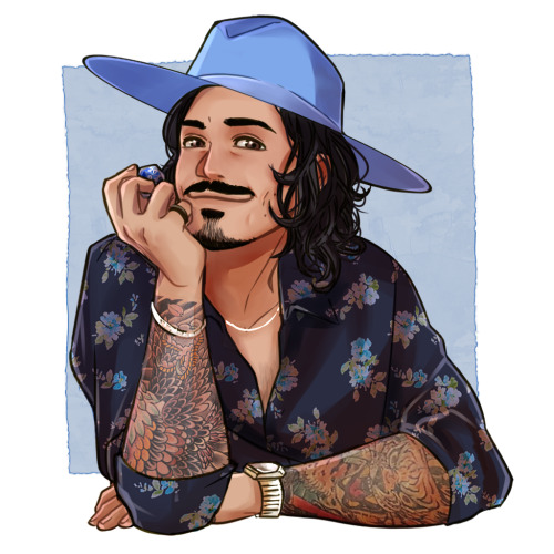 gros-chat-fait:See you again, wayward bard A little Dorian and Robbie in my favorite outfit he’s wor