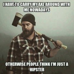 D'aw.  Poor lumberjack.