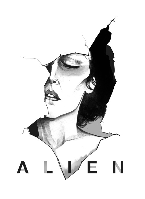  "A L I E N"