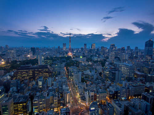 japan-mania:  blue hour by ymk.sato on Flickr. 