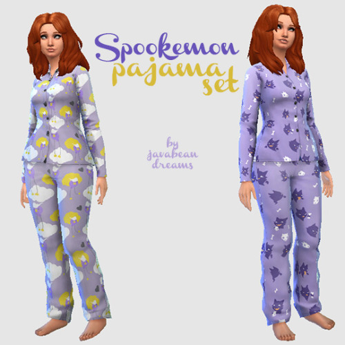 Javabean Dreams - Spookemon Pajama Set More spooky Pokemon for your...