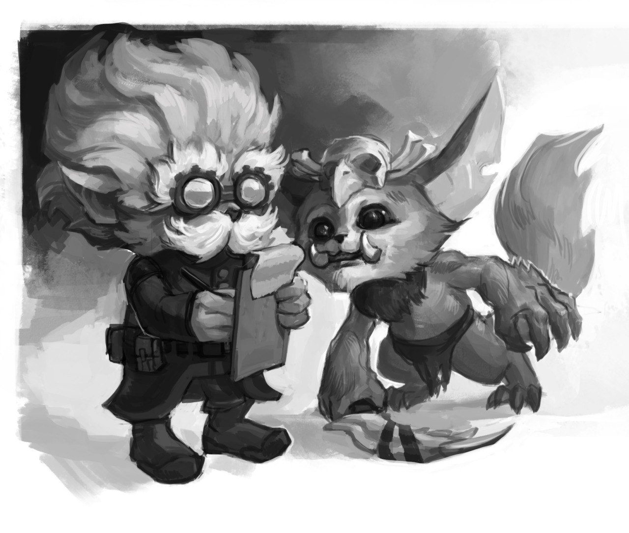 rikki-art:  some yordles, draw for fun:) 