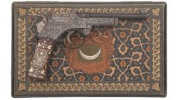 peashooter85:Cased and engraved Mannlicher Model 1900 semi automatic pistol presented to the Sultan of Turkey.from Rock Island Auction