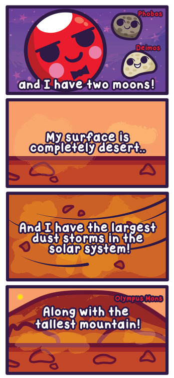 cosmicfunnies: Time for Lucky Martian Month! Featuring, our favorite red planet, Mars!This week&rsqu
