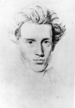 dappledwithshadow:Provocations, spiritual writings of Søren KierkegaardUnfinished portrait by his cousin, Niels Christian Kierkegaard, c.1840