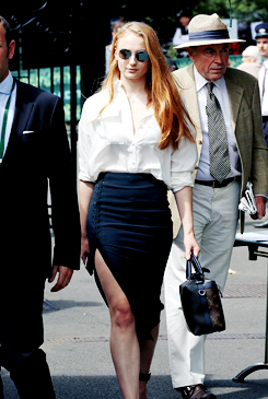 gotqueensdaily:  Sophie Turner at Wimbledon Tennis Tournament in London on July 7, 2016
