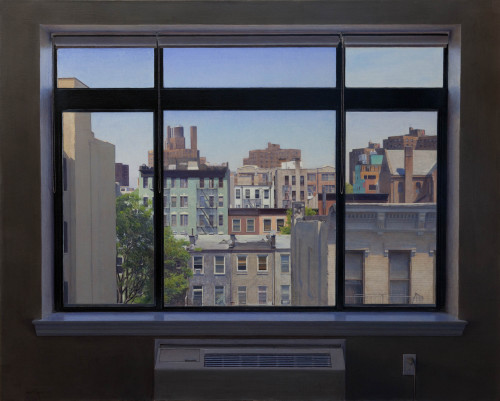 North Window  -    Bennett VadnaisAmerican, b. 1976-Acrylic on canvas, 32 x 40 in.