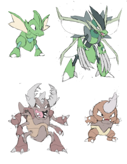 technoclove:A few new fakemon designs I’ve been working on!  You&rsquo;re hired!