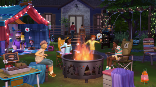 The Sims 4 Little Campers KitStay up past your bedtime with cozy, crafty backyard camping gear from 