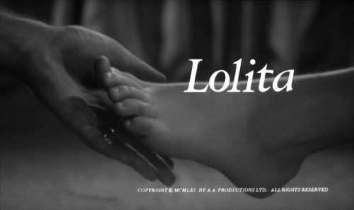 mpdrolet:  Title still from Stanley Kubrick’s Lolita, 1962 