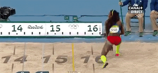 batou:  Caterine Ibargüen Mena, olympic medalist from Colombia, wins the gold medal