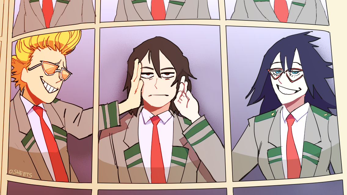 osheets:mic, eraser, and midnight’s yearbook photo