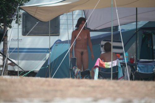 Outdoors nudist girls family