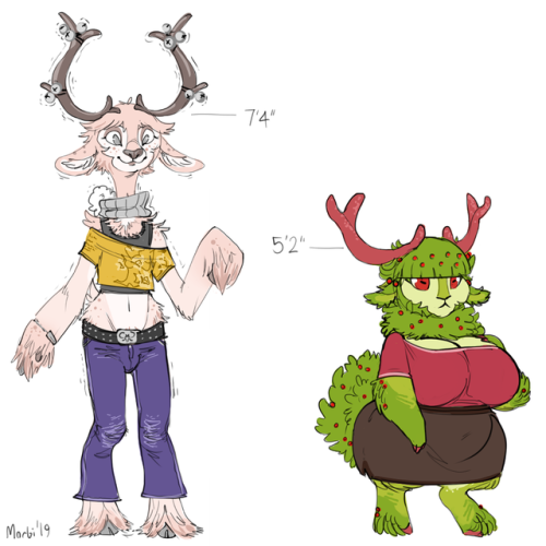 Wobble and Holly, reindeer palsWobble is often anemic and anxious, and it’s hard to tell which