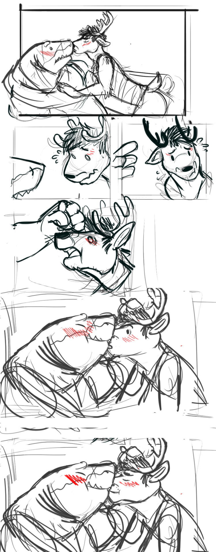 manlyshark:  never before seen sketch comicall the homo 