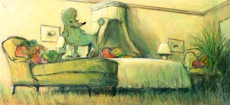 happiestplaceonearth94:  Oliver and Company (1988) concept art 