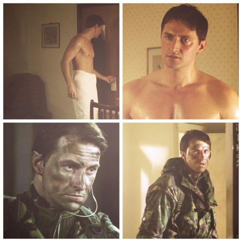 sarah-pete-designs:// Richard Armitage in Ultimate Force#awww look at fetus camo richard in pic 4 #i