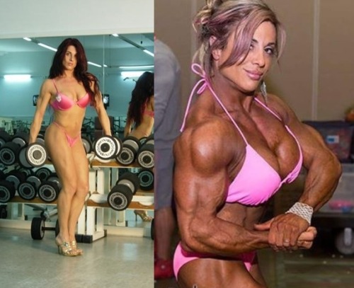 beforeafterfemalemuscle - Silvia Mattaawesome