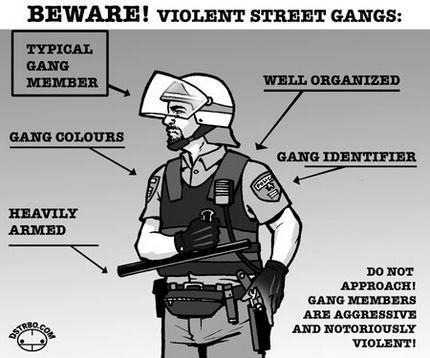 deantrippe:  heavy gang activity reported in #ferguson. 