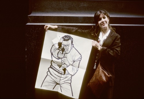 becketts:Carrie Fisher at a firing range in New York in 1979. She was taking target practice as part