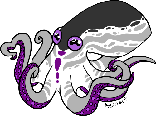 aeviart: aeviart:aeviart:More Pride Octopi!!![ID= digital art of octopi in the colors of various pri