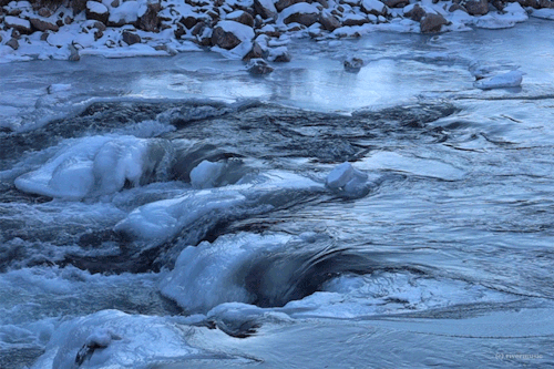 Ice Blue, Clark’s Fork Canyon, Wyoming: © gif by riverwindphotography, January 2021