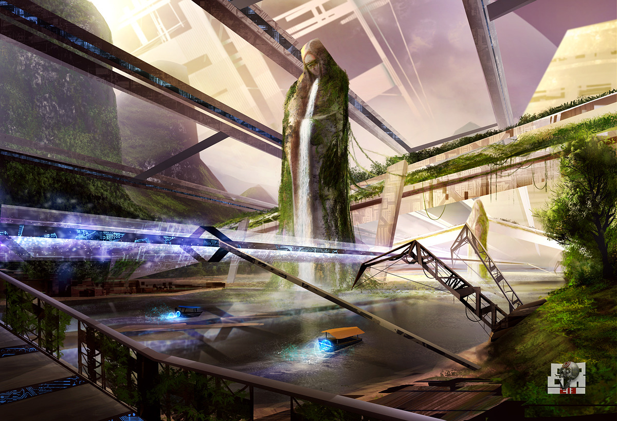 fuckyeahcyber-punk:  River Race by breaker213 
