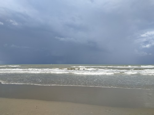 Sea With Fascinating Dark Sky