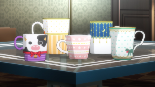 THEY ALL HAVE THEIR OWN SPECIAL PERSONAL CUP TO SHOW THAT THEY BELONG IN THIS HOUSE THE SOBBING EMOJ