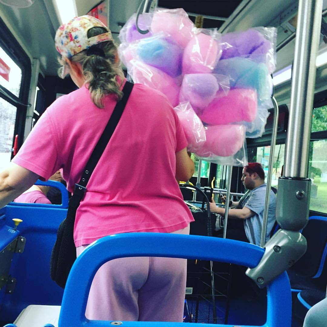 What? Cotton candy. #Chicago #CTA