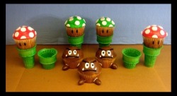 4risas:  Cupcakes de Mario Bros Buena idea