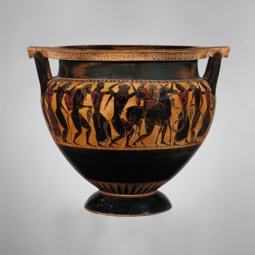 archaeologs:Photo: Terracotta column-krater with symposion scene. © The Metropolitan Museum of Art.L