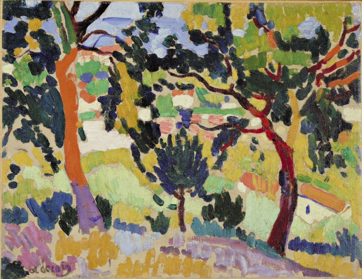 moma:
“ André Derain, a leading Fauvist, was born today in 1880. Working alongside his fellow Fauvist Matisse, Derain said “colors became charges of dynamite.”
[André Derain. L’Estaque. 1906.]
”