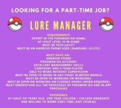 bestofpokemongo:  Things are getting serious when Pokemon Go leads to job opportunities. Saw this real job ad on my newsfeed