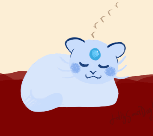 jollygoodday: A small animation I finished :3 a little Persian purring on a blanket