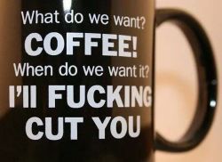 Angelically-Offered:  This Is How Some Of You Feel About Coffee In The Morning. This