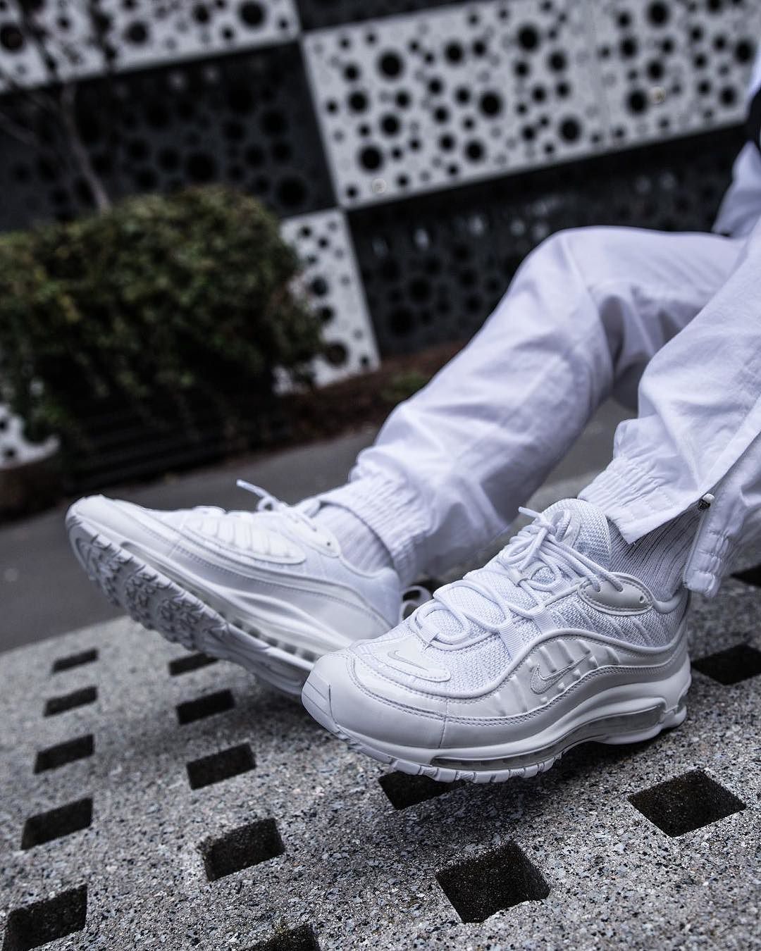 UNSTABLE FRAGMENTS - Air Max 98 ‘Triple White’ ( via Overkill )