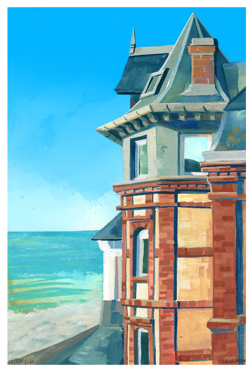 Our memories lost to the sea…Was on a 1 week vacation by the seaside and painted a lot. Marin