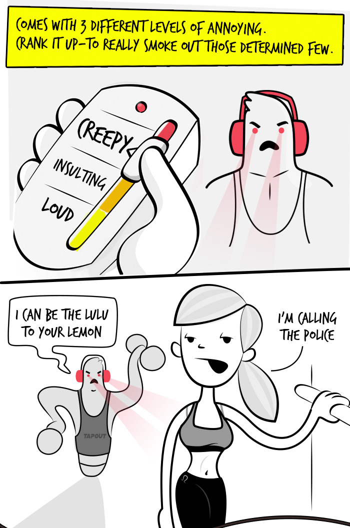 dustinteractive:  The Inflatable Douchey Gym Guy™  