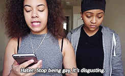 exposingmisogynoir: domoandcrissy: Domo and Crissy reading hate comments on Social