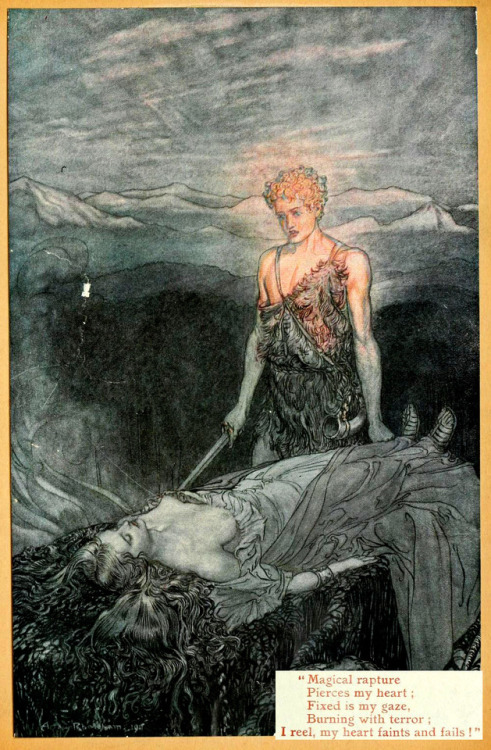 Arthur Rackham (1867-1939), ‘Magical rapture..’,  ’'Siegfried & The Twilight o
