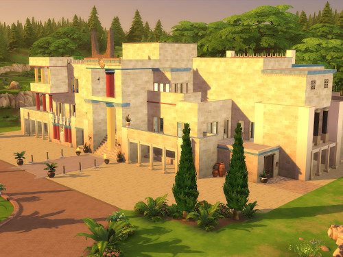 kyriat-sims: Manthos Palace / Residential lot   It’s a manifestation of power and greatness. Not alw