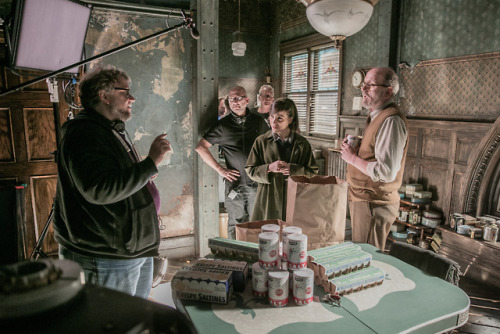 Behind-the-scenes with Guillermo del Toro, Sally Hawkins, and Richard Jenkins on the set of #TheShap