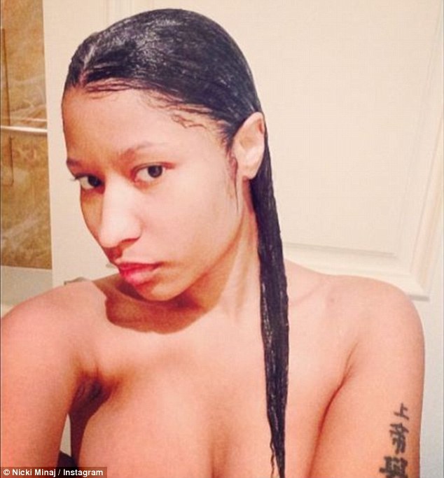blackgfteen:  Put it away Nicki! Minaj surprises her fans as she posts a series of
